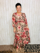 Mallory Mauve & Leopard Dress