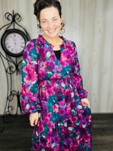 Jamie Smocked Waist Dress- Plum Floral