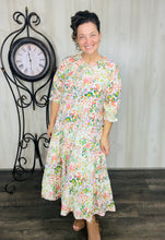 Summer Days Floral Dress- Green Mix