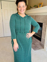 Adorable Lounge Dress-Hunter Green