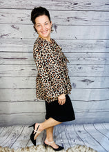 Lillian Classic Leopard Bow Top