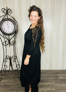 Jennifer High-Low Handkerchief Style Dress