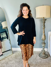 Tara Sharkbite Tunic-Black