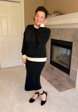 Addie Pencil Skirt- (Regular & Plus) Black Modal Material