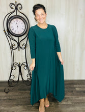 Hunter Green Handkerchief Love Dress