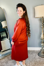 Addie Athletic/Legging Coverage Skirt- Rust