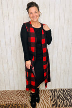 Buffalo Plaid Cardigan (White or Red)