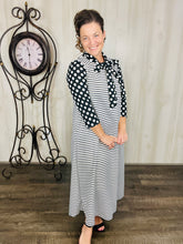 Brenda Bow Stripes & Polkadot Dress