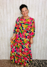 Mindy Navy & Floral Dress