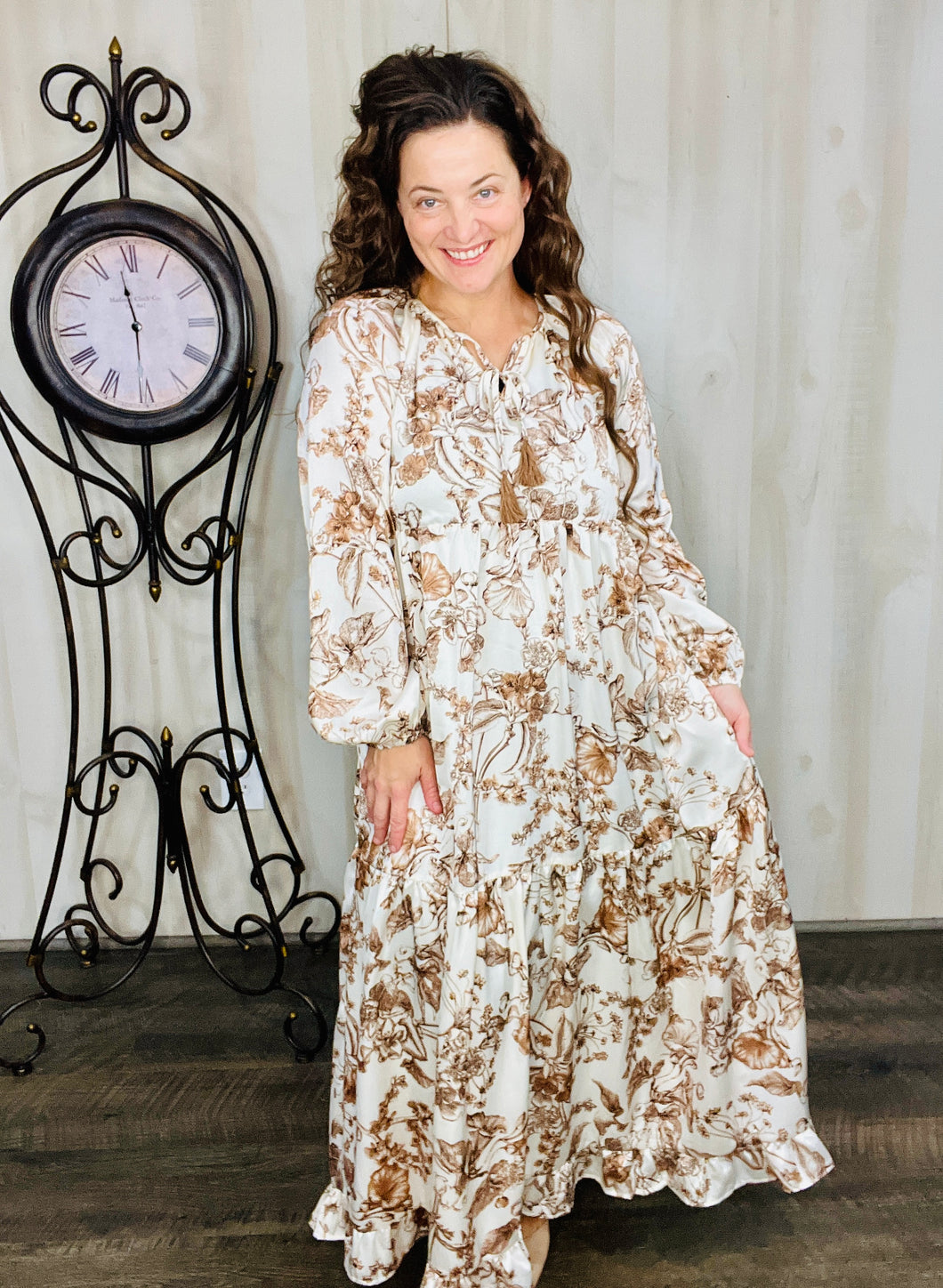 A Step In Time- Vintage Floral Dress