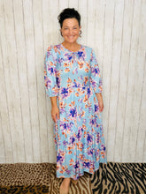 Mallory Light Blue Floral Dress