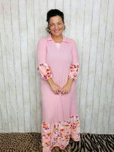 Pink Spring Mix Textured Dress