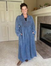 Kristen Smocking & Denim Dress