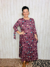 Lori Drop Waist Lilac & Polkadot Dress