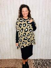 Taupe & Leopard Poncho/Tunic Style