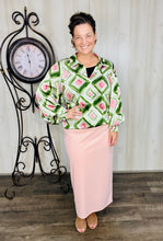 "The Lovely" Blouse- Green or Blue Multi