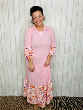 Pink Spring Mix Textured Dress