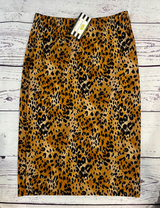 Miss Amy Pencil Skirt (Regular & Plus)- Animal print