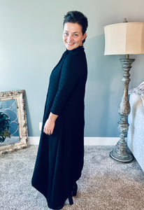 Jaqueline Vintage & Textured Dress- Black