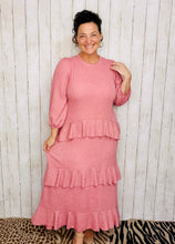 Ruffles & Luxury Dress-Mauve (With Full Slip Included)