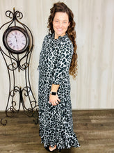 Style & Comfort Dress- Black Leopard