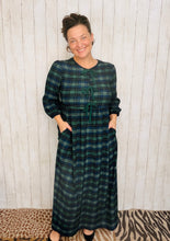 Missy Hunter Green Plaid Dress