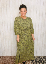 Missy Olive Animal Print Dress