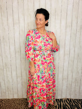 Amanda Pink Floral Dress