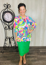 Miss Amy Thicker Fabric Pencil Skirt- (Regular & Plus) Kelly Green (27"-29" Length)