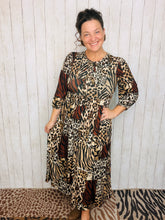 Missy Midi Length Animal Print Dress