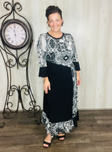 Raquel Black & Paisley Print Dress