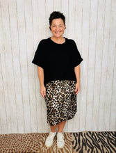 Ribbed Oversized Top- Black