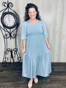Jenna Denim & Ivory Dress
