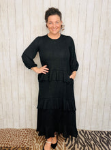Ruffles & Luxury Dress-Black