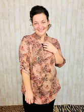 Jessica Floral & Latte Tunic