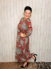 Maddie Patchwork & Leopard Dress