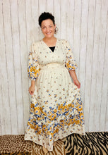 Day In the Park Cream Button Front Dress