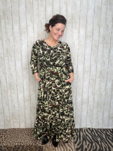 Katie Olive Leopard Print Dress