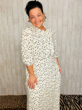 Power On The Day Dress-Ivory Polkadot