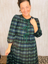 Missy Hunter Green Plaid Dress