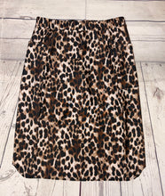 Missy Dark Leopard Print Swim/Active Skirt (Hidden Shorts) 26”-29"