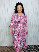 Janice Mauve Swirl Dress
