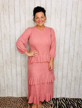 Ruffles & Luxury Dress-Mauve (With Full Slip Included)