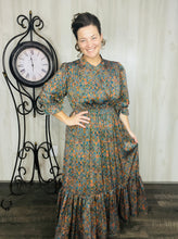 Kara Teal Fashion Dress