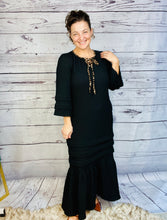 Rena Black & Leopard Dress