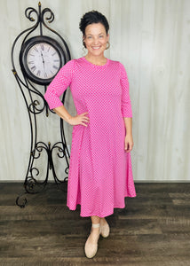Brenda Pink & Geometric Dress