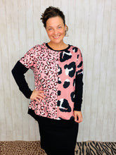 Baby Pink & Leopard Top