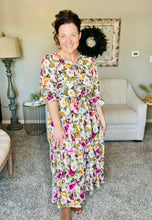 Kara Ivory & Floral Dress