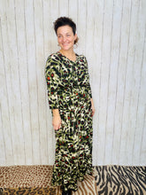 Katie Olive Leopard Print Dress