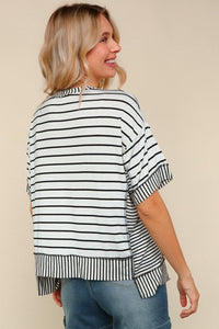 Katie Black & White Top